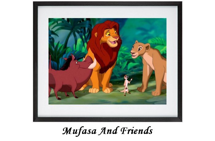 Mufasa And Friends Framed Print